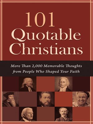 cover image of 101 Quotable Christians